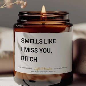 I Miss You Candle Long Distance Gift For Girlfriend Funny Candle Long Distance Couple Gift Birthday Gift for Her Valentines Day Candle