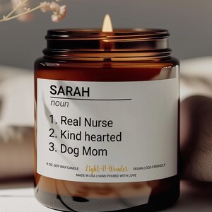 Personalized Name Definition Candle, Personalized Name candle, Custom Name Candle, Custom Funny Birthday Gift, Best Friend Personalized Gift