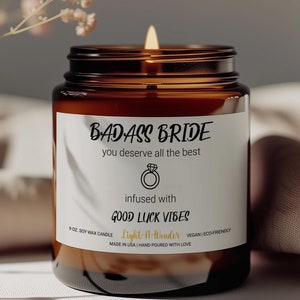 Badass Bride Gift Bride To Be Gift Bride Tribe Gift For Bride To Be Gifts Bridal Shower Gift Bridal Shower Candle