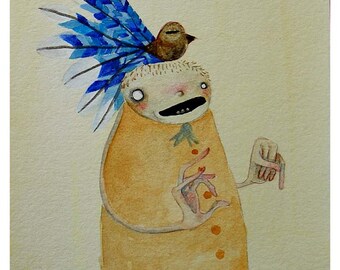 Pájaro y Pluma 1 - IMPRIMIR