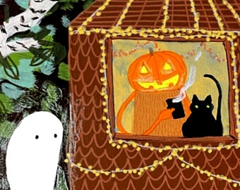 Mr. Pumpkin's Treehouse - print