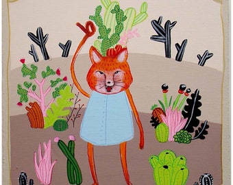 the Fox and Cactus