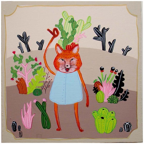 the Fox and Cactus