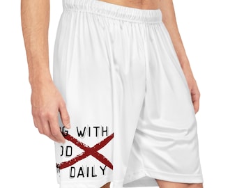 Running With God On The Daily Basketball Shorts (AOP)