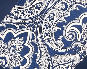 NapaStyle Oblong Tablecloth 60 x 104 Blue Medallion Michael Chiarello READ