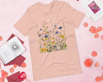 Unisex t-shirt, Wildflower T-Shirt, Comfort Colors Shirt