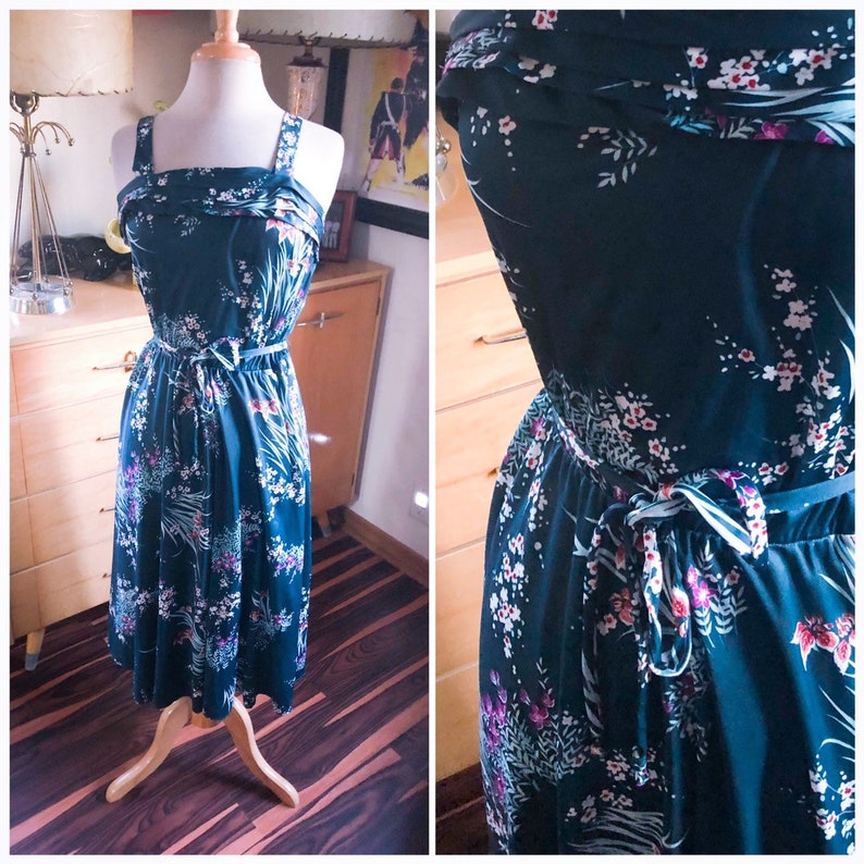 green floral sundress