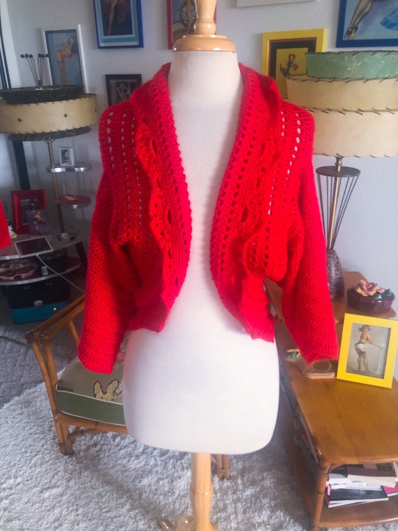1950s Sweater / 50s Bolero Sweater