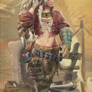 Gemma - Monster Hunter Wilds 25 cm Modell 3D Figur/Statue, bemalt, Sla/Pla gedruckt,Actionfigur,Sammlerstück,handgefertigt