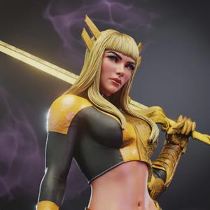 Magik - X-Men - figurka/staeu, sla/pla drukowana w 3D, malowana profesjonalnie, figurka akcji, kolekcjonerska, ręcznie robiona