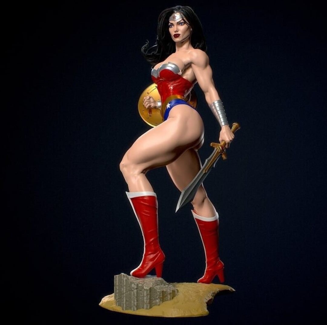 Wonderful Woman Gal Gadot 350 Mm Figurestatue ,painted,slapla Printed -  Etsy