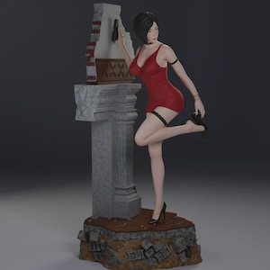 Ada Wong -Resident Evil 25cm figure/stateu,3d printed,Painted, collectible, Action figure, Handmade,multicolor