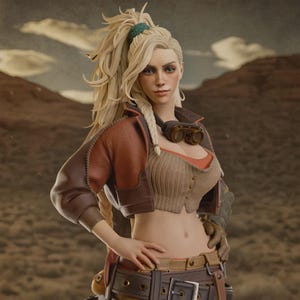 Gemma - Monster Hunter Wilds 25 cm Modell 3D Figur/Statue, bemalt, Sla/Pla gedruckt,Actionfigur,Sammlerstück,handgefertigt