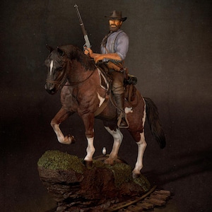 Arthur Morgan Figurine | Handcrafted Red Dead Redemption 2/Figure/Statue, Sla/Pla Resin 3D Printed,Painted,action figure, collectible