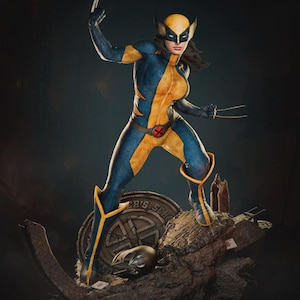 X-23 - X-men/ 25 cm Figure/Statue, Sla/Pla Resin 3D Printed,Painted,action figure, collectible