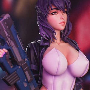 Motoko Kusanagi  - Ghost in the Shell/ figure/staeu, sla/pla 3d printed, pro Painted,collectible,handmade,action figure