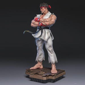Ryu - Street Fighter /25cm Model 3d Figure/Statue, painted,Sla/Pla printed,action figure,collectible,handmade