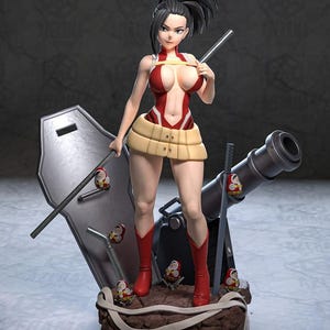 Momo Yaoyorozu  - My Hero Academia 25 cm Figure/Statue, Sla/Pla Resin 3D Printed, Painted, Action figure, Handmade, Collectible