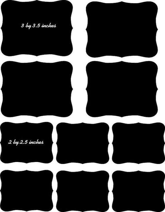 Items similar to Chalkboard labels on Etsy