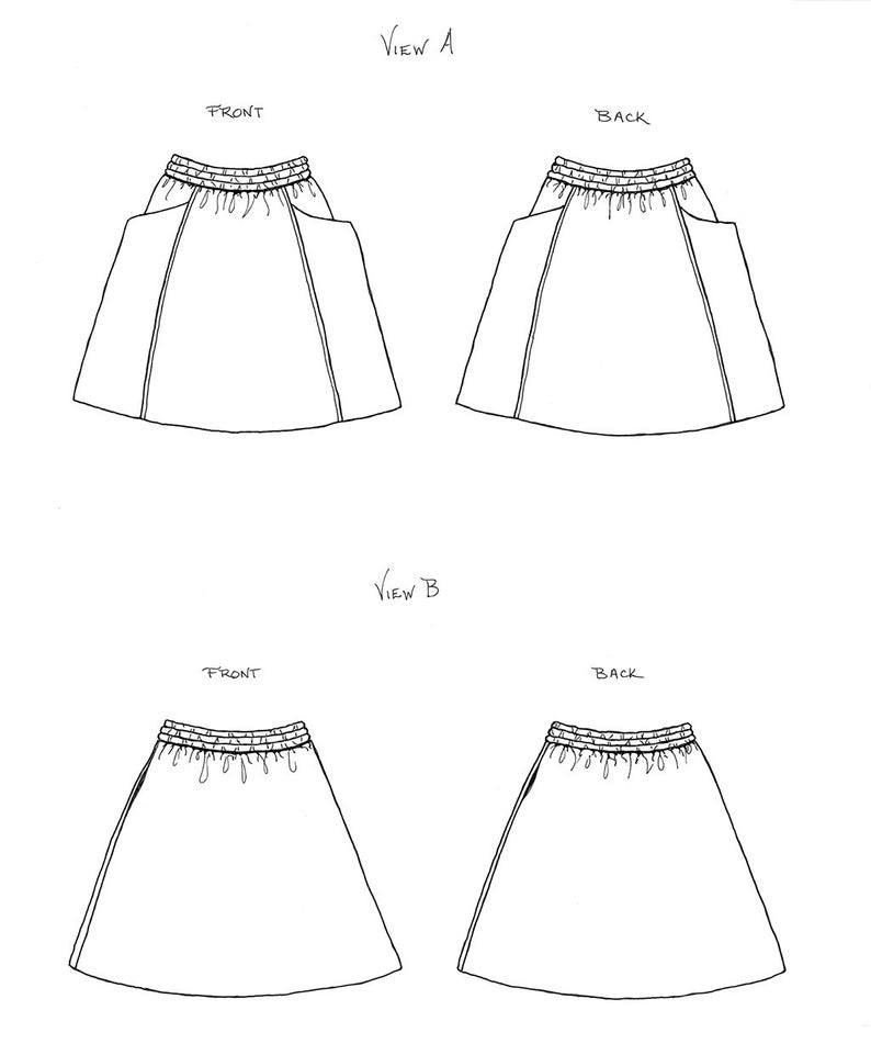 Gypsum Skirt PDF Sewing Pattern image 7