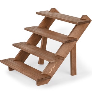 Wooden Jewellery Display Stand Ring Earring Stall display shelf Organizer 3&4 Tier