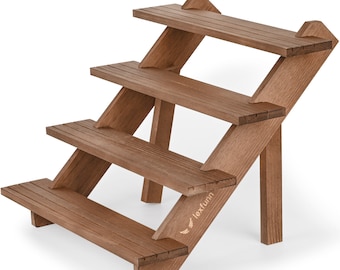Wooden Jewellery Display Stand Ring Earring Stall display shelf Organizer 3&4 Tier