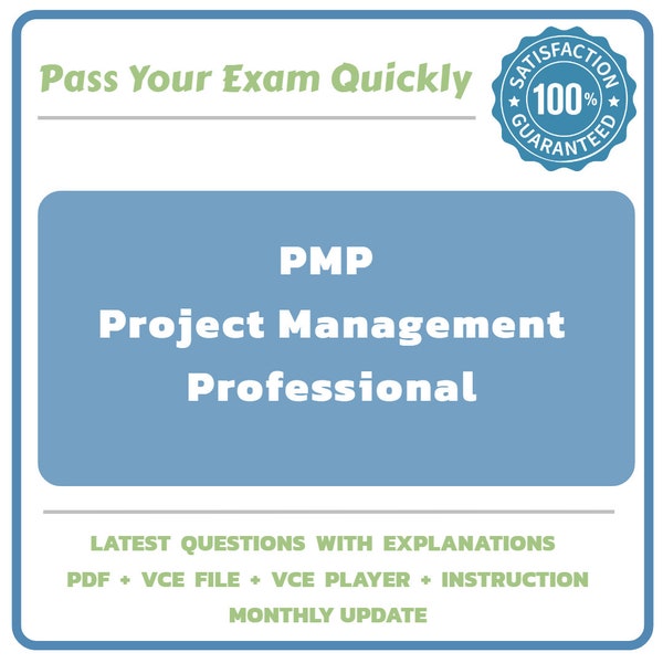 PMP  [2024] exam dump 3222 questions + explanations VCE + PDF, Project Management Professional from Project Management Institute.
