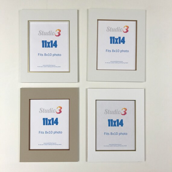 Sale Lot Of 4 Photo Mats Readymade 11x14 Frame Size For Etsy