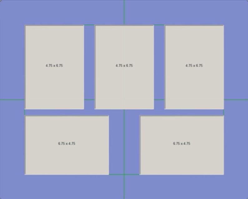 Collage / Grouping Photo Mat Fits 16x20 Frame Multi Etsy