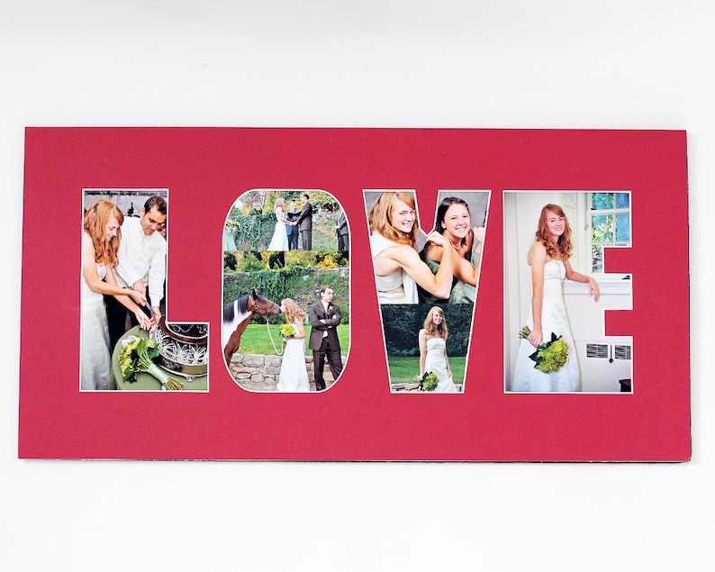 Name / Word Photo Mat Personalized Custom Cut Matting Etsy