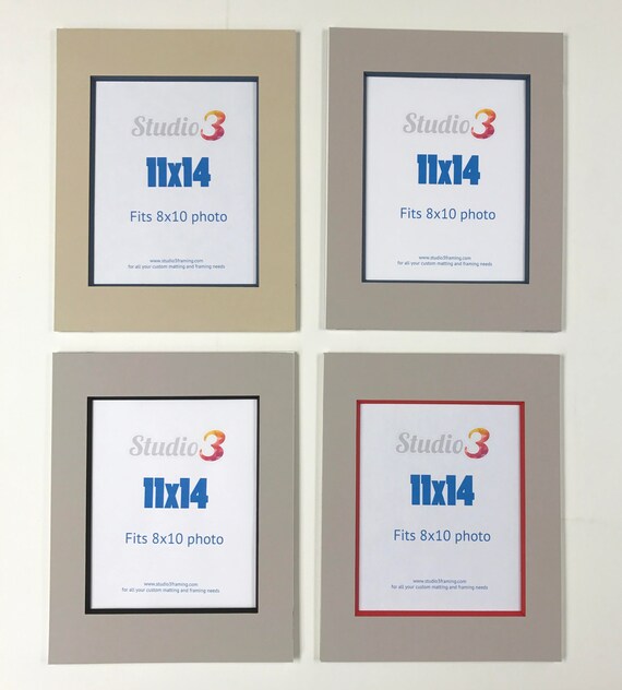 Sale Lot Of 4 Photo Mats Readymade 11x14 Frame Size For Etsy