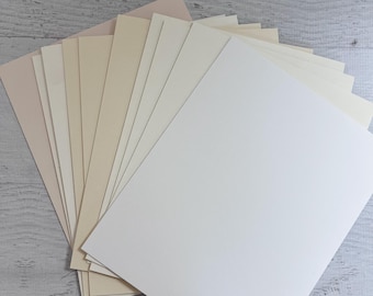 10 8x10 Uncut Assorted Matboard Acid Free