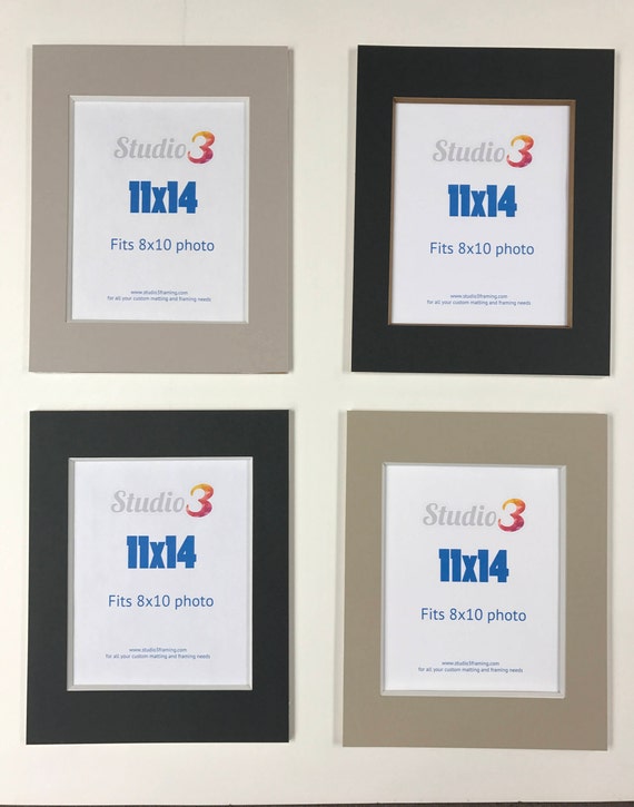 Sale Lot Of 4 Photo Mats Readymade 11x14 Frame Size For Etsy
