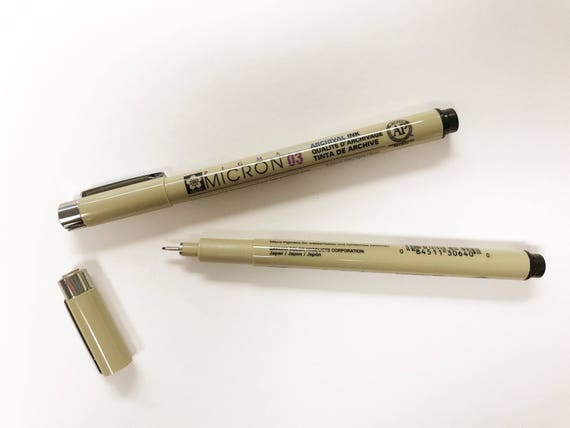 Pigma Archival Quality Black Micron Pens