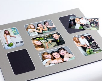 Collage Photo Mat - Fits 16x20 Frame - Multi Opening - Custom Color (M106)