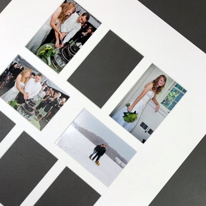 Collage Signature Mat for Wedding / Event  - Guest Book - FREE PEN (M108)