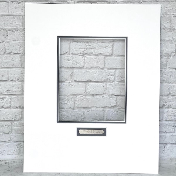 Signature Mat with Personalized Plaque for Wedding / Event  - Guest Book - FREE PEN (W103)