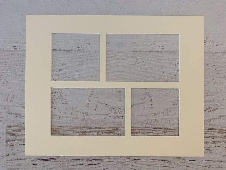 Collage / Grouping Photo Mat Fits 11x14 Frame Multi Opening Custom