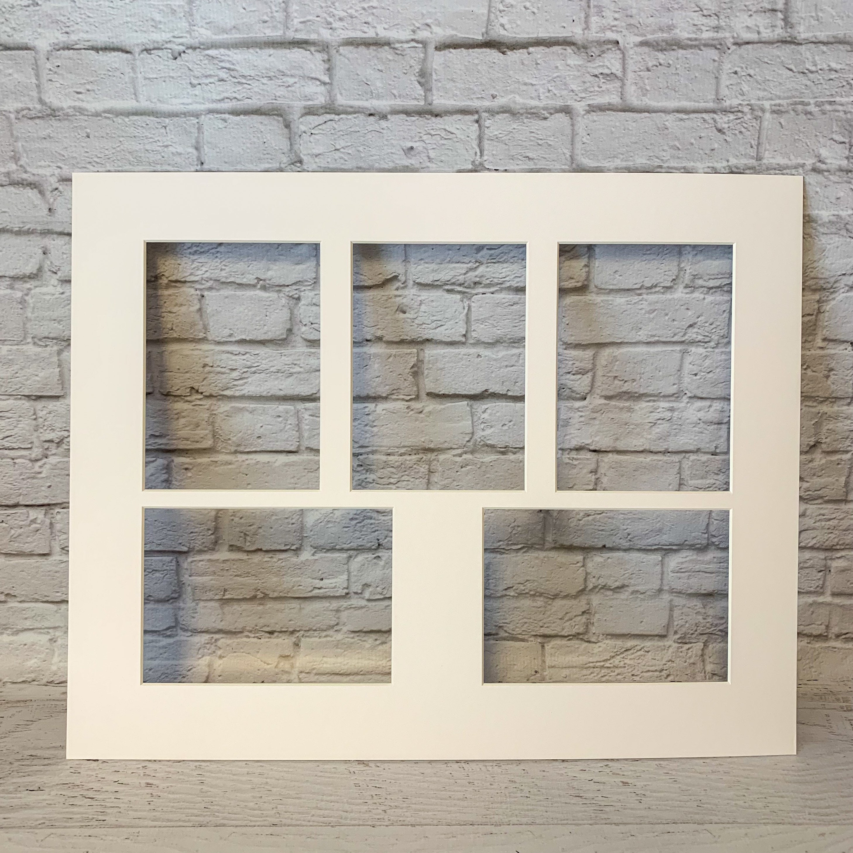 Collage / Grouping Photo Mat Fits 16x20 Frame Multi Opening Custom
