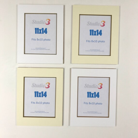 Sale Lot Of 4 Photo Mats Readymade 11x14 Frame Size For Etsy