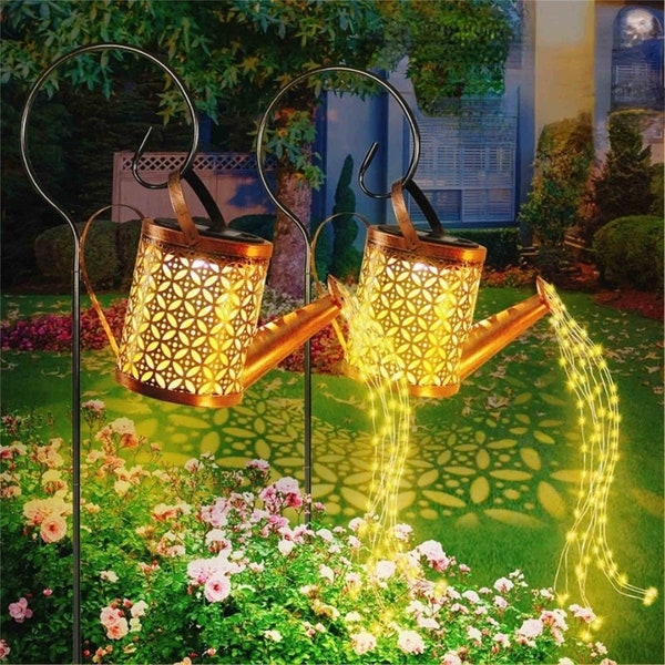 Solar Watering Can Light For Garden, Water can lights, Lawn decorative solar lights, Lights for patio pathway, courtyard atmosphere lights