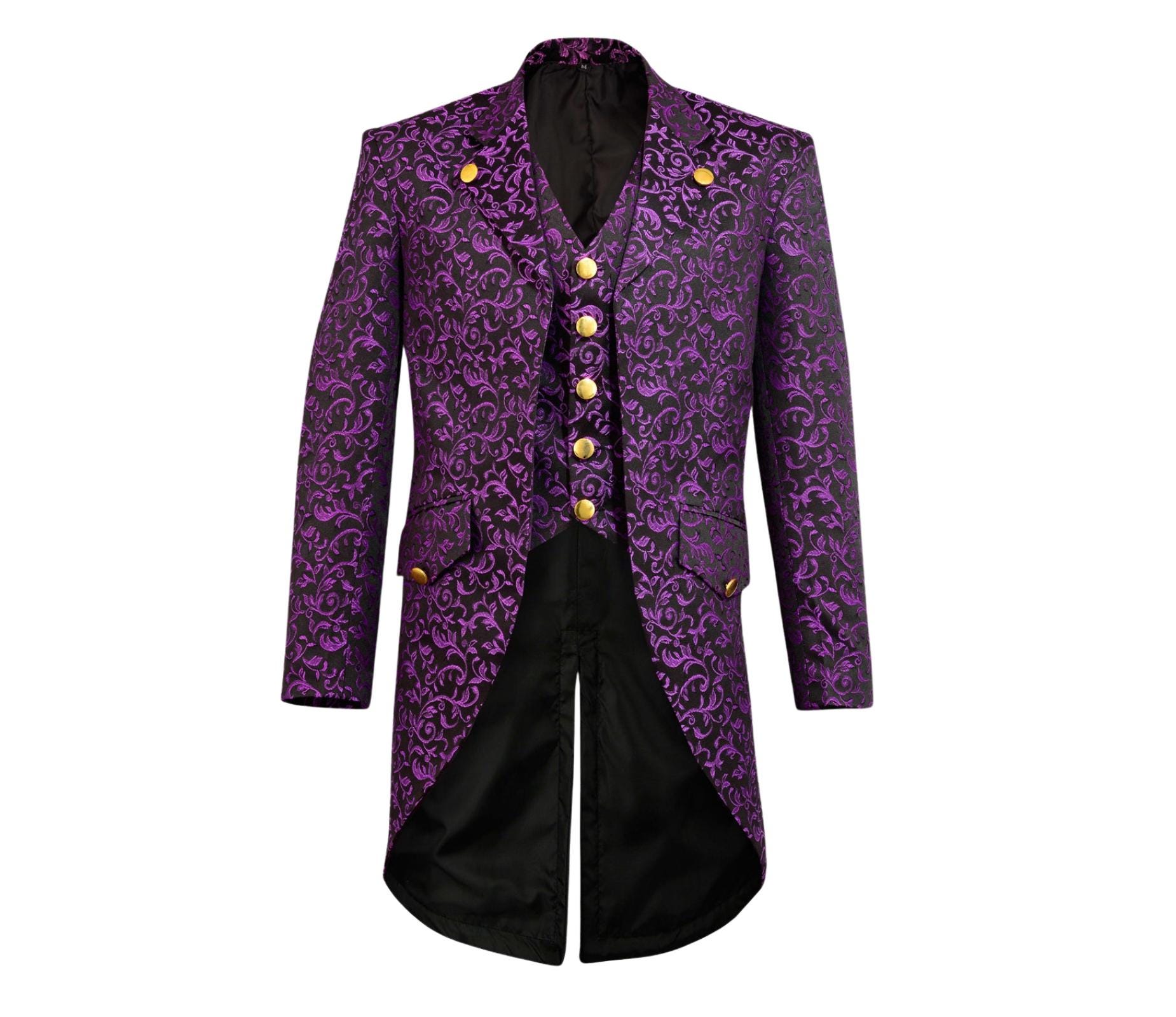 Victorian Era Steampunk Coat Mens Gothic Jacket Men's Gothic