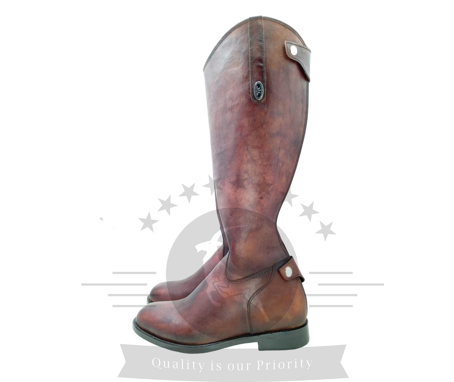 Red Color Boots For Riding Horse Ridding Dark Red Leather Boots | Long Horse Riding Leather Boots ...