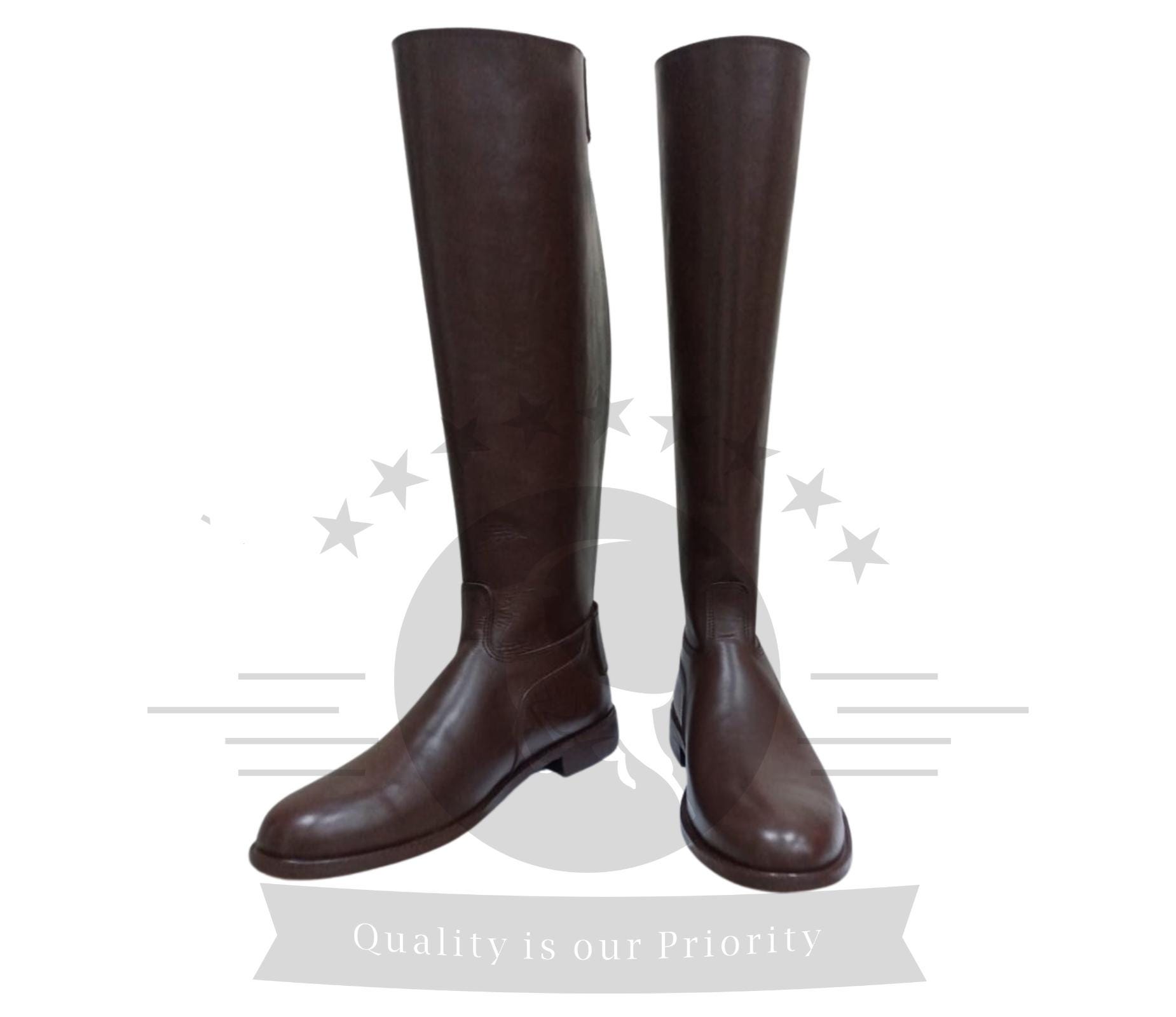Men's Genuine Leather Riding Boots, Horse Riding Boots, Men's ...