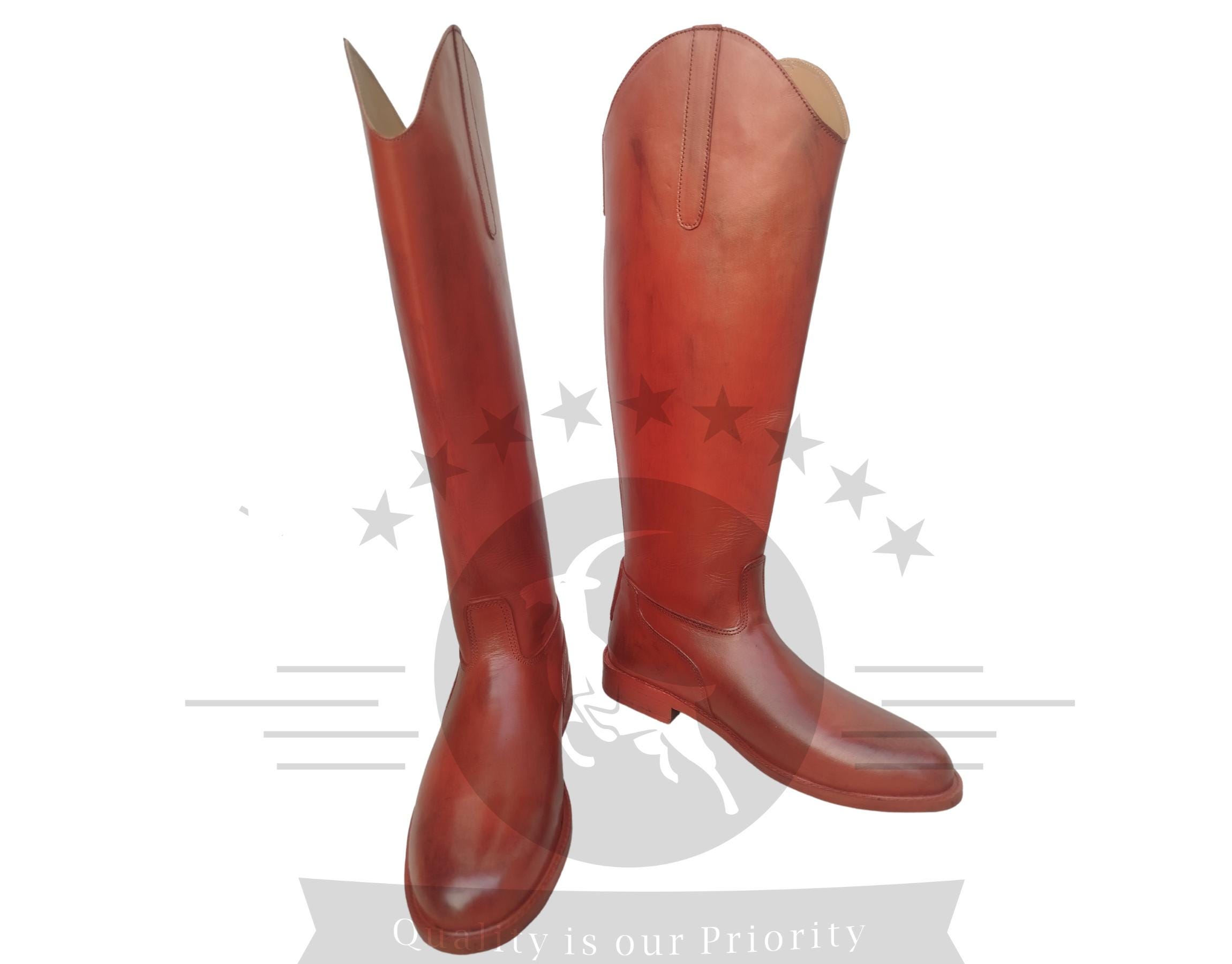 Bottes d'équitation en cuir pour hommes personnalisées de toutes les tailles, Bottes d'équitation en cuir, Grandes bottes en cuir anglaises, Bottines de veau à personnaliser