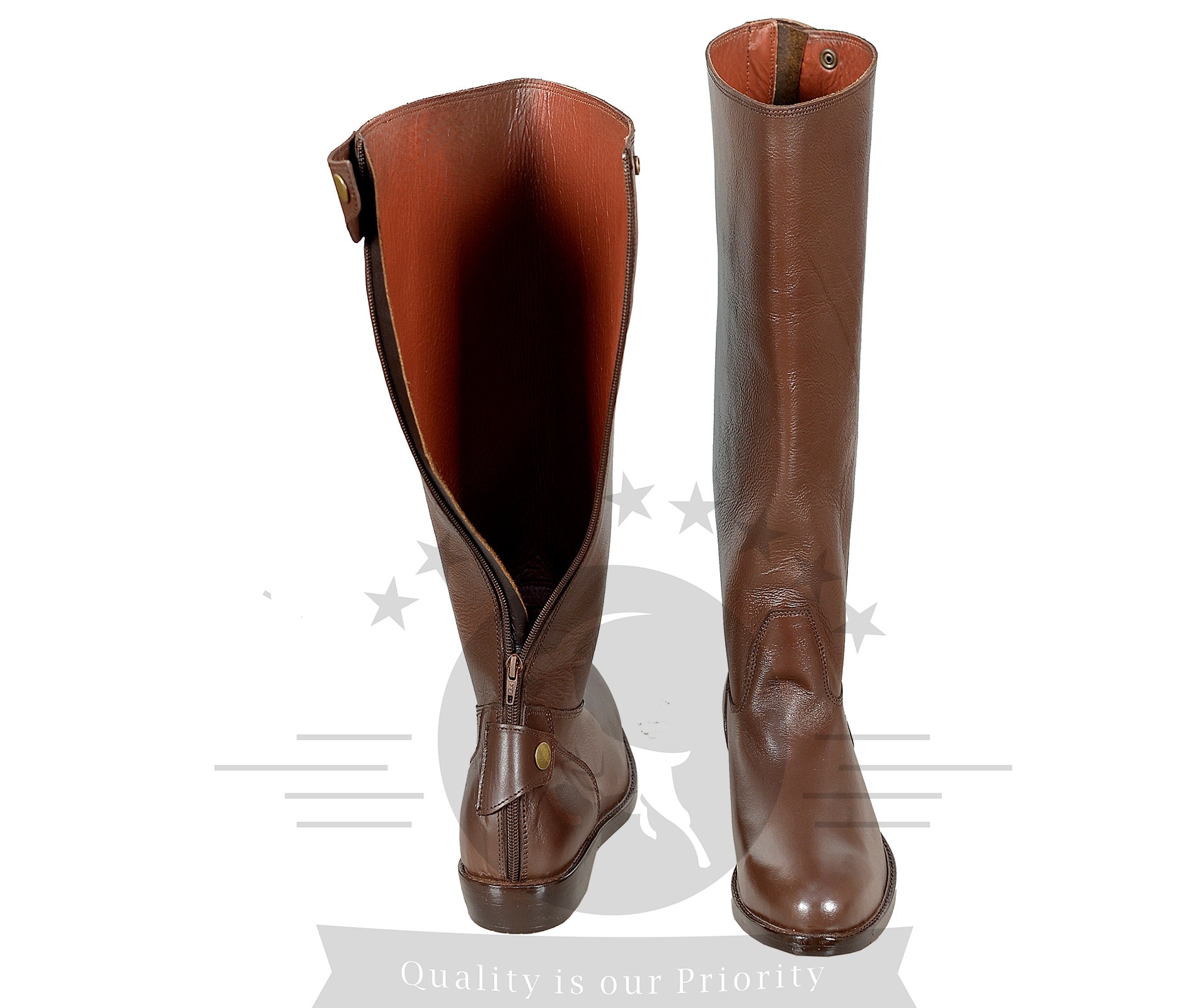 Men's Horse Riding Brown Boots All Size | Riding Boots With Leather ...