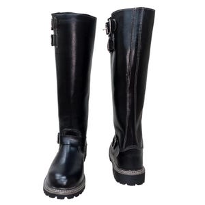 Herren Reitschwarze Stiefel, Herren schwarze Reitstiefel, Herren Reitstiefel schwarz Rindsleder, Geschenke