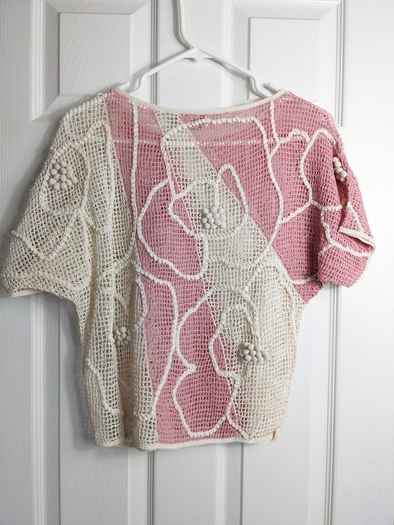 Vintage Crochet Top ~ 100% Cotton ~ Lims Crop Top 