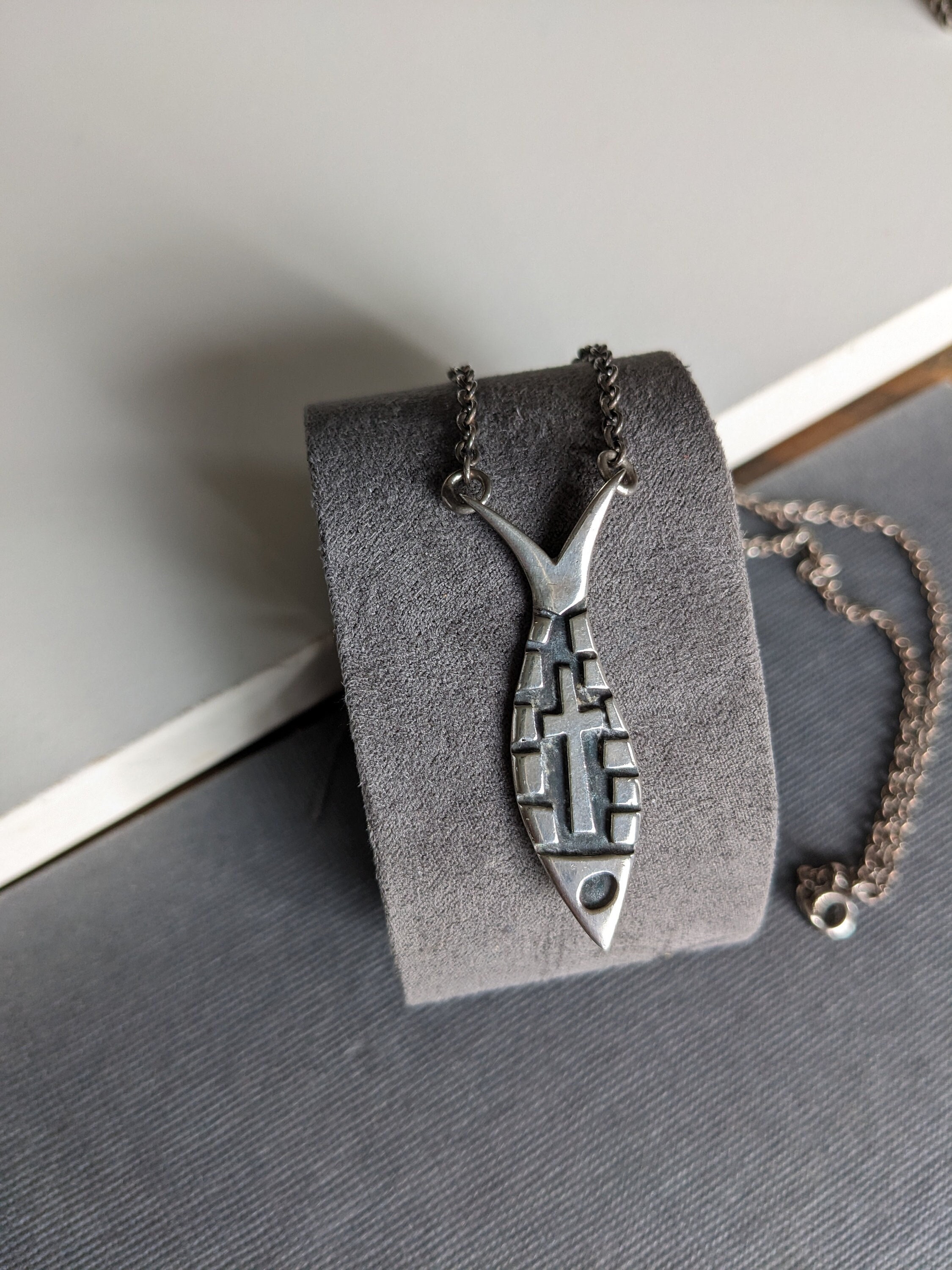 JAMES AVERY Icthus Fish Pendant Sterling Silver Necklace James