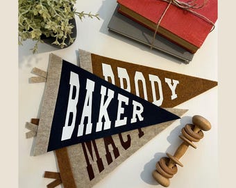 Medium Custom Name Pennant